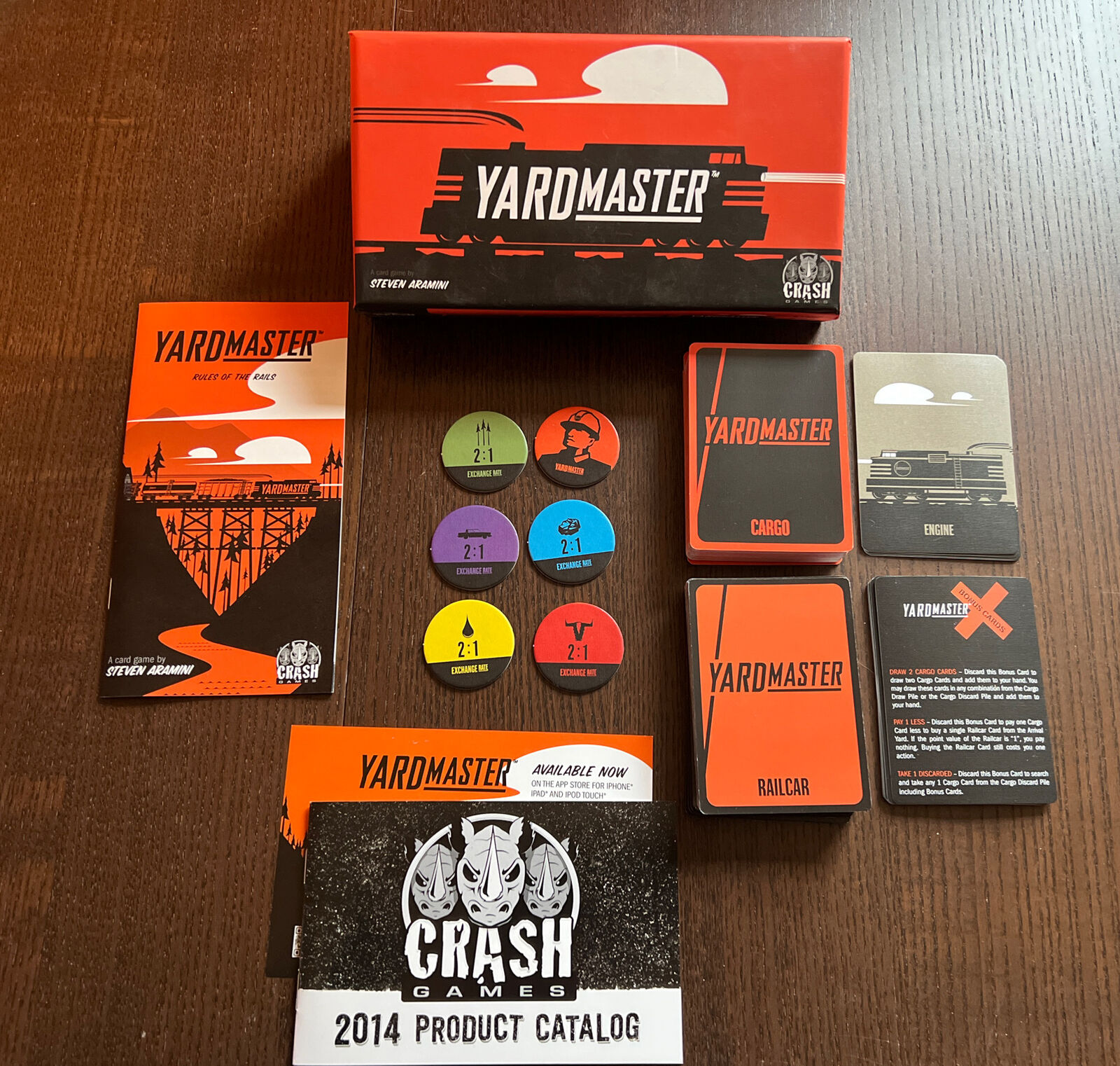 Yardmaster - Crash Games - 2014 - Complete - Railroad Card Game -  Kickstarter Ed