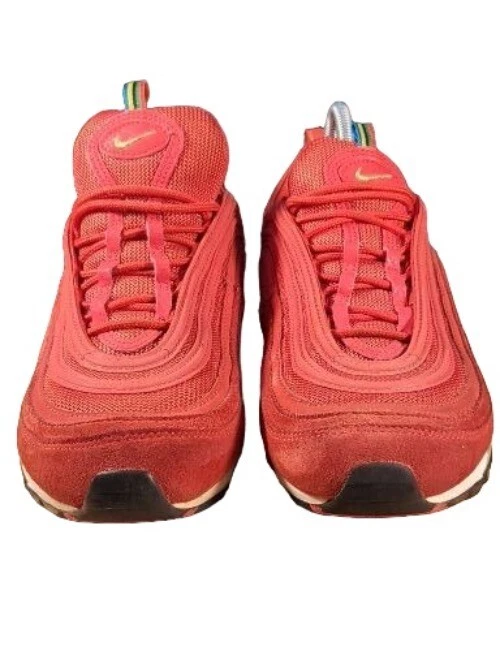 Nike Air Max 97 Sneakers Sz 9.5 QS Olympic Rings Red Gold CI3708-600 Sportswear - Image 3 of 4