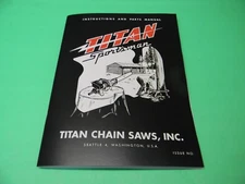 TITAN SPORTSMAN CHAINSAW INSTRUCTIONS AND PARTS  MANUAL --------- MAN185A
