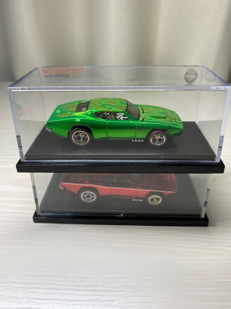 ホットウィール TOY FAIR 2008 CUSTOM OTTO 2台セット Hot Wheels Custom Otto 2-Car Set Toy Fair 2008 Red & Green