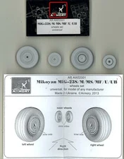 Armory Models 1/32 MIKOYAN MiG-23S FLOGGER WHEEL SET Resin Set