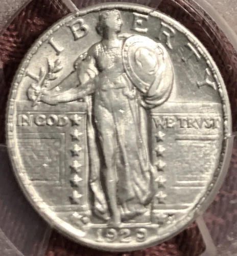 1929 D Standing Liberty Quarter PCGS AU Details