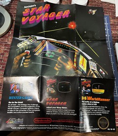 Vintage 1987 STAR VOYAGER Nintendo NES Game Poster 11.5" x 16" ACL-SV-US Acclaim