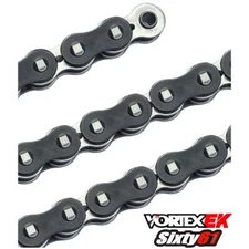 Black EK Motorcycle Chain 520 120 Link Tensile Strength 9000 pounds MVXZ2-520