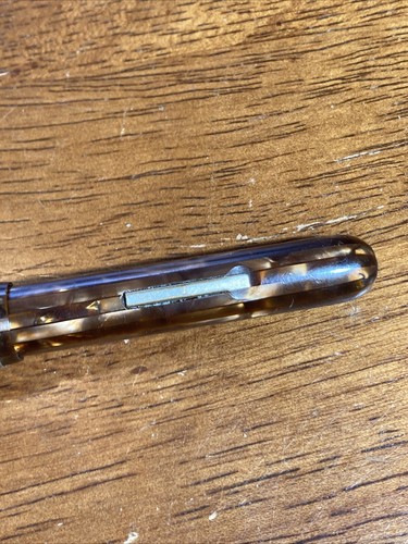 Nachlassfund Vintage MAJESTIC kupferfarben gestreift mit 14k Neu in OVP - Bild 4 von 7