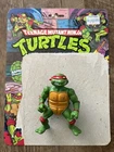 Vintage 1988 Playmates- TMNT Raphael Action Figure & Original 10 Back Card