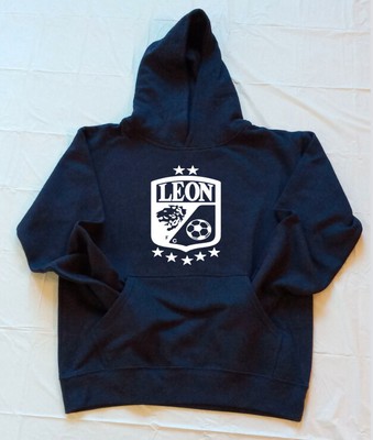 New Club Leon Fc Black/White KIDS Sweatshirt Hoodie