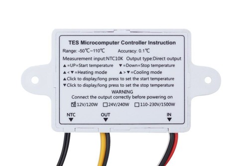 DIGITAL LED TEMPERATURREGLER THERMOSTAT CONTROL TEMPERATUR REGLER 220V 230V - Bild 10 von 14