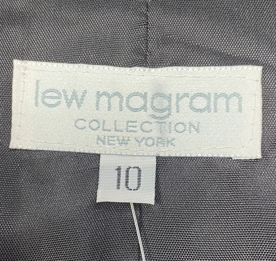 LEW MAGRAM COLLECTION PILOTS NAVAL Captain'S Blazer 夹克女式 10 黑色红色 — 第 2/4 张图片