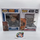 Funko Pop Wicket W Warrick 290 and Wicket 26 Star Wars Lot of 2 Bundle