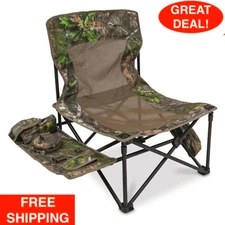 High Ridge Hunting Chair With Padded Shoulder Strap & Carry Bag 300 lb. Capacity