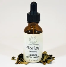 ALOE LEAF Herbal Supplement / Liquid Extract Tincture / Aloe Vera Peel Herb