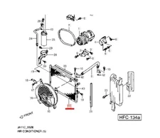 Condenser for R134 HFC-134A Genuine for Suzuki Jimny JA11 95310-82C61
