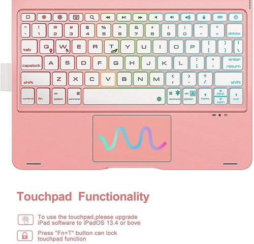Funda protectora con teclado giratorio retroiluminado para iPad Pro 11 4ta/3a/2a/1a generación Air 4/5a - Imagen 3 de 43