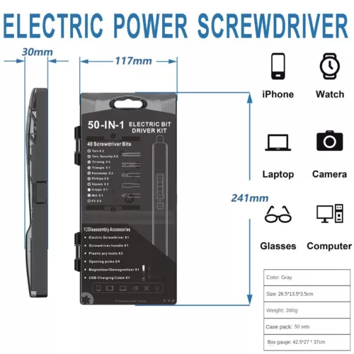 Electric Power Screwdriver Portable Rechargeable Lithium Precision Screw Driver - Picture 5 of 15