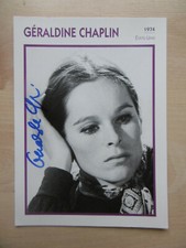 Geraldine Chaplin Autogramm signed 13x18 cm Karte 