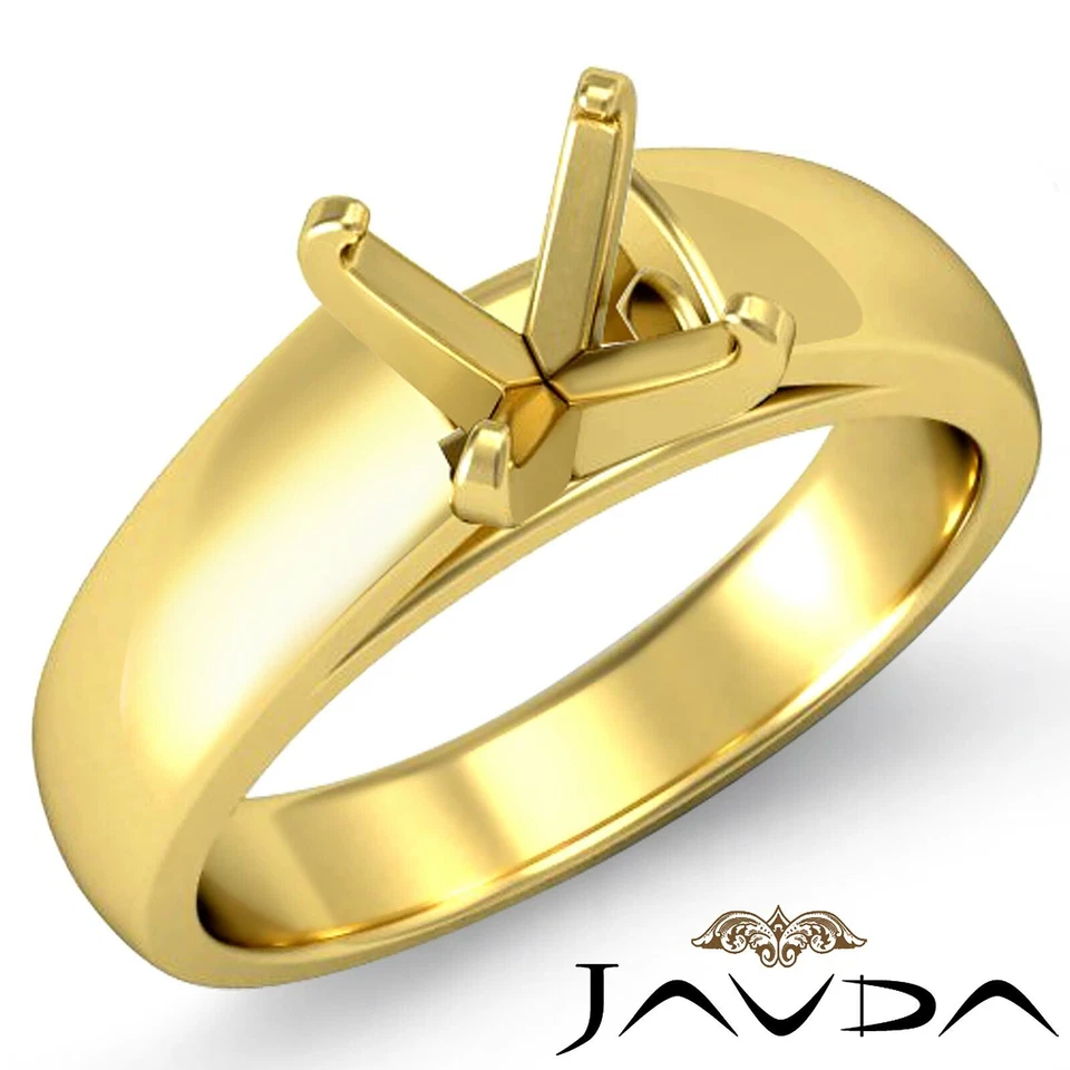 7g Cathedral 4 Prong Claw Solitaire  Semi Mount Engagement Ring Setting 5.5mm. - Image 4 of 4