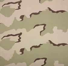 3 DAY DESERT STORM FR TWILL CAMO FABRIC MILITARY APPAREL FR FABRIC BTY 66"W