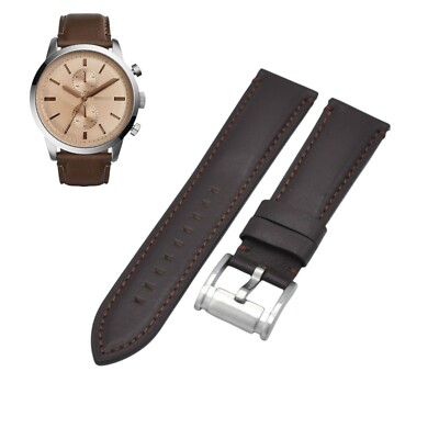 FS5156 22mm Brown Leather Watch Strap For Fossil | eBay