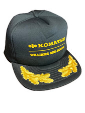 Vintage KOMATSU / Williams Mid-South 'Trucker' 'Scrambled Eggs' Hat BOX SHIPPED