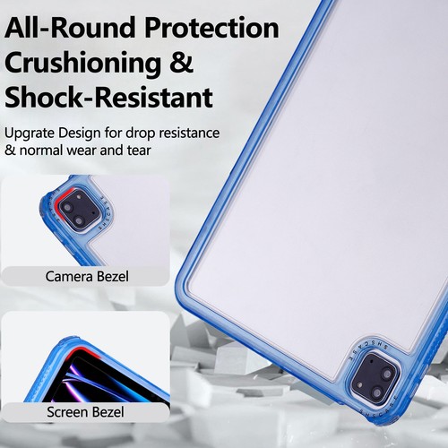 For iPad Pro 13/11 2024/Pro 10.5/mini6/Air 11 Case Lightweight Transparent Cover - Picture 39 of 50