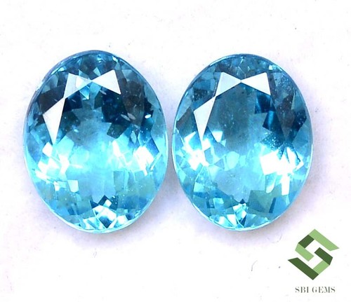 11x9 mm Certified Natural Apatite Oval Cut 2 Quality Pair Loose Gemstones - Picture 7 of 9