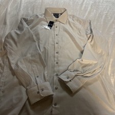 Proper Shirtings Mens Dress Shirt 17.5 / 36-37 Contemporary Fit Wrinkle Free