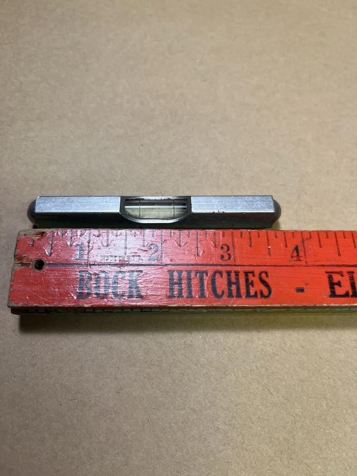 Stanley Pocket Level New Britain Conn Hexagonal Nickel Plated - Image 2 of 4