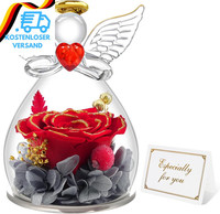 Miofula Ewige Rose Geschenke FüR Frauen,Infinity Rosen Schutzengel Valentinstag