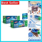 1L Slider Zipper Bags – 60 Count Expandable Freezer & Travel Containers