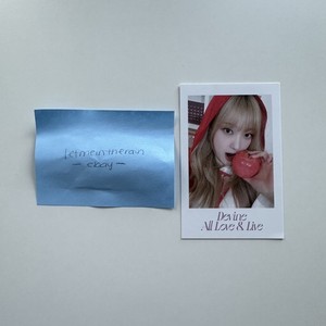 ARTMS LOONA Choerry チェリ 최리 サイン入りチェキ ポラ Choerry Photocard | eBay