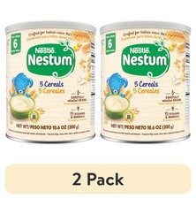 2 pack Nestle Nestum Infant Cereal, 5 Cereals, 10.6 oz