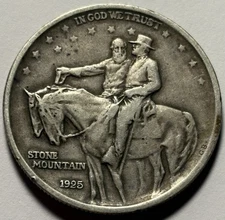 1925 Stone Mountain Commemorative Half Dollar — Circulated Original Surfaces 🔥 
