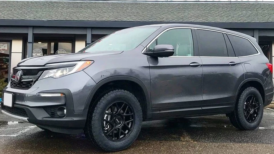 17x8" KMC Wheels KM708 Bully Satin Black Rims (4 pcs) (S03) Foto 3 de 4