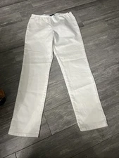(#518R)  FDJ French Dressing Jean Stretch Pants  White  Size 12/14