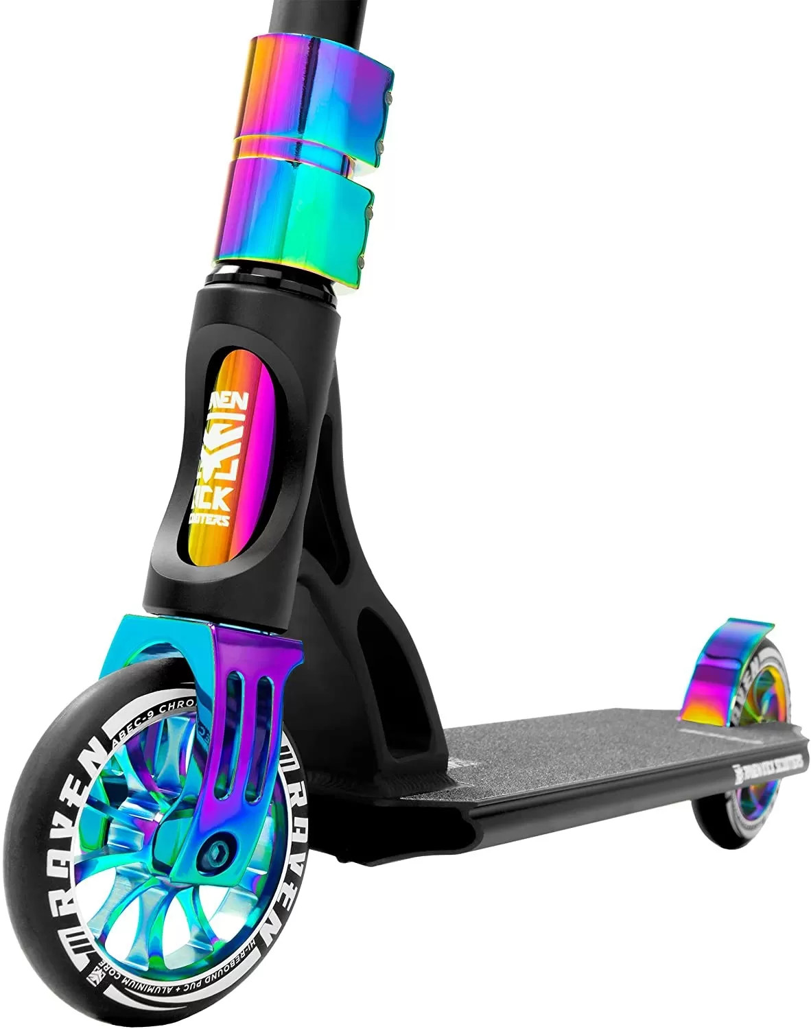 Trottinette freestyle RAVEN Evolution Code à grandes roues 120mm pour tricks fluides
