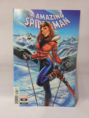 AMAZING SPIDER-MAN #40 J SCOTT CAMPBELL SKI CHALET VARIANT NM 9.4 ++ MARY JANE