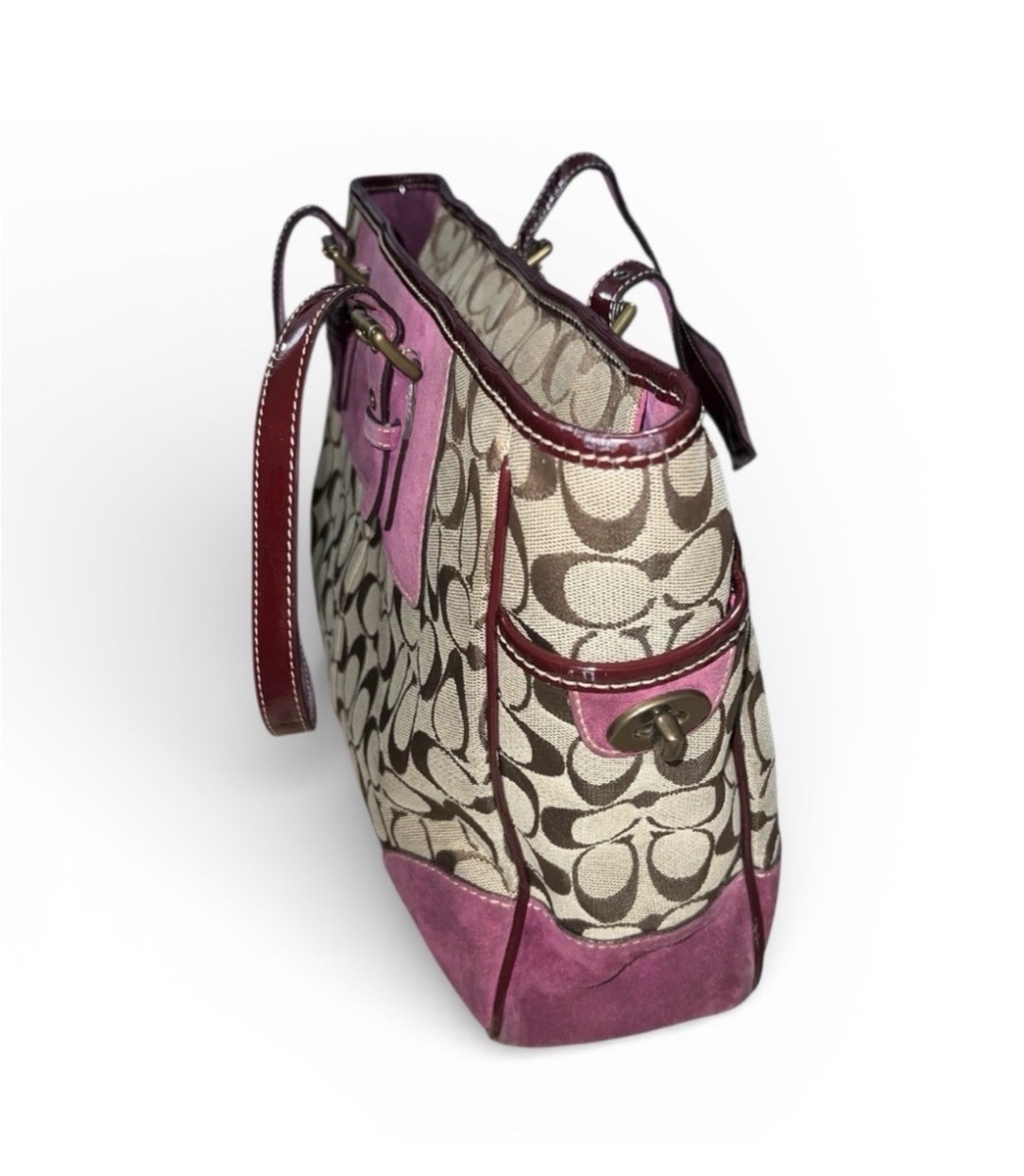 Coach Signature Suede Gallery Tote | eBay