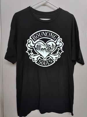 BOUNCING SOULS HEART LOGO T Shirt Black All Size S-5XL OM1811