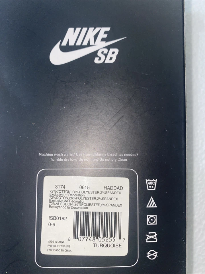 NUEVO PAQUETE DE 2 PARES DE BOTINES NIKE RECIÉN NACIDO BEBÉ 0-6 MESES ALGODÓN/POLIÉSTER Foto 4 de 4