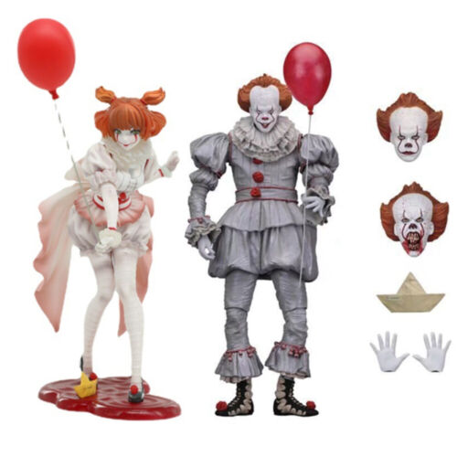 Modellino NECA It The Clown 7" Pennywise da collezione modello giocattolo horror regalo - Foto 1 di 11