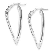 Sterling Silver 1.80mm Polished Twisted Hoop Earrings (1.6in Long) on sale Sterling Silver 1.80mm Polished Twisted Hoop Earrings (1.6in Long) on sale