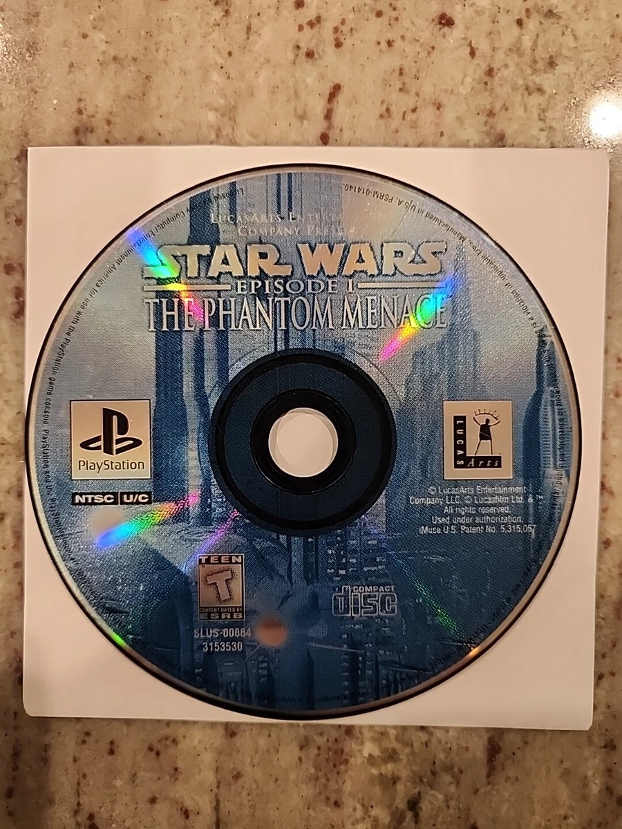 Jeu Star Wars Épisode 1 : La Menace Fantôme - PlayStation 1 - Version Loose (boîte Non Incluse)