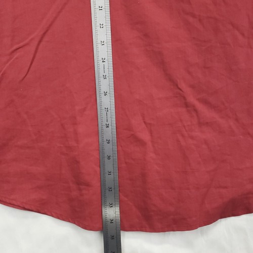 NEW Croft & Barrow Shirt Men 2XL Red Woven Easy Care Short Sleeve - Picture 14 of 14