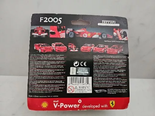 F1 Formula 1 Ferrari F2005 Shell V-power model car 1:38 scale 