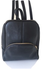 Pre-owned Small Backpack Black Faux Leather