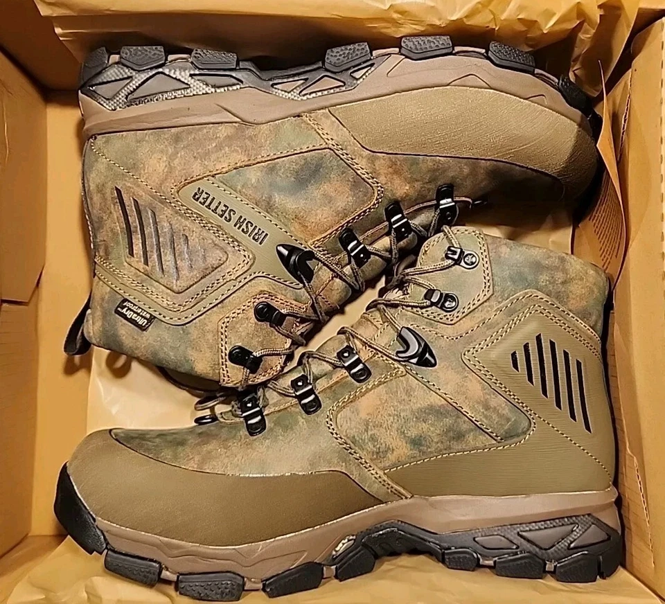 Irish Setter Mens Pinnacle 7" Waterproof Hunting Boots (SIZE 11 Wide) 2703 Brown - Image 2 of 4