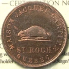 Gagnon & Cie St Roch Token Quebec Beaver ICCS MS64 c1865 BR571 #24464