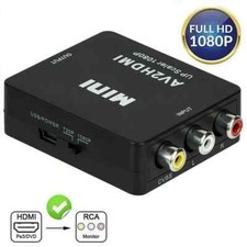 RCA to HDMI Converter Adapter AV 1080P For TV Audio Video Composite CVBS AV2HDMI