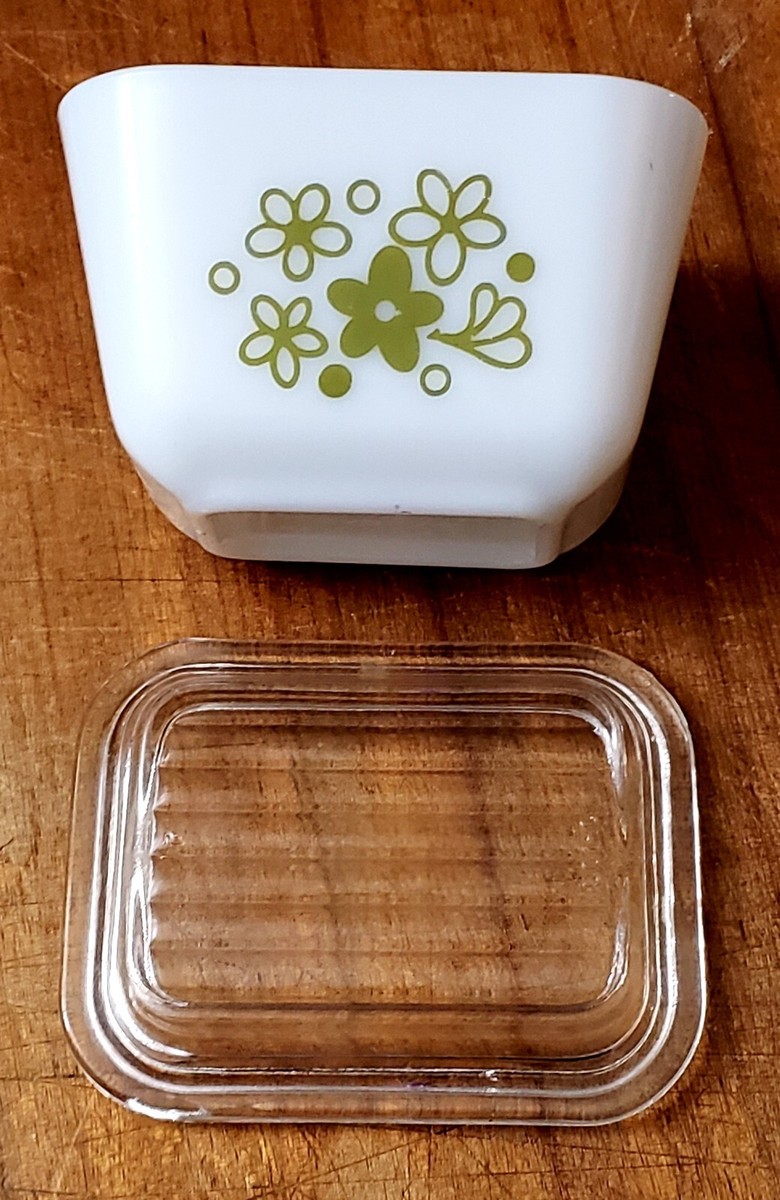 Pyrex Spring Blossom Crazy Daisy Refrigerator Dish 501 B w